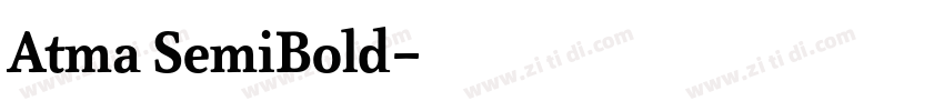 Atma SemiBold字体转换 Atma SemiBold字体转换